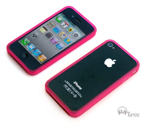 CCM® iPhone 4 Frame TPU case / iPhone 4G TPU Case - Hot Pink