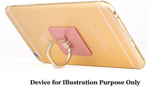 Universal 360 Degrees Ring Grip/Stand Holder for any iPhone, Galaxy and Smartphones/Tablet Devices (Pink)