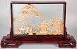 Unique Graduation Gift Idea for Him - 16" Ming Chinese Palace & Swan Oriental Cork Carving