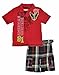 Search : Company 81 "Apple Red & Colorful Plaid" Toddler Boys 2Pc Short Set