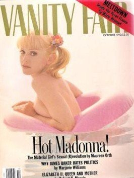 Vanity Fair Magazine October 1992 Madonna (Single Back Issue)