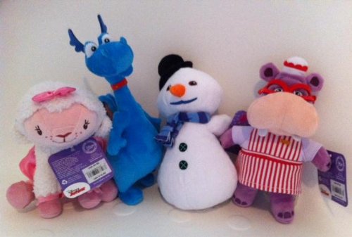 DOC McSTUFFINS Set 4 STUFFY DOC LAMBIE CHILLY Mini Plush DISNEY JR