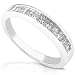 1/2ct 14k White Gold Princess Cut Diamond Band