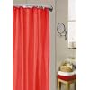Refresh Red Water Repellent Polyester Shower Curtain Including 12 Curtain Rings