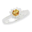 Sterling Silver Citrine Ring