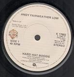 HARD HAT BOOGIE 7 INCH (7" VINYL 45) UK WARNER BROS 1980