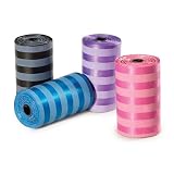 Pet Supplies : BLUE - STRIPES - Clearquest Waste Pick-up Bags