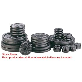 York 15kg Standard Cast Discs (Pair)