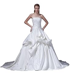 Strapless Silk Lace-Up Backless Evening Dress  with a Chapel Train 