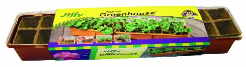 Jiffy 5043 Windowsill Greenhouse 20-Plant Starter Kit With Peat Strips
