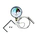 AllPoints 62-1159 Thermometer, 1-3/4 inches ; x 5/16 inches ; bulb, replaces Silver King: 20361, Prince Castle: 20361