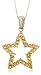 

10k Yellow Gold, November Birthstone, Citrine Star Pendant, 18"