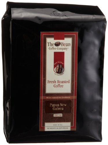 The Bean Coffee Company Papa New Guinea Ground Coffee 5-Pound BagsB003OPCMJ0 