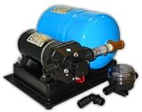 FloJet 02840100A Marine High Volume Water System with Accumulator (4.5+ GPM, 40-PSI, 12-Volt, 11-Amp)