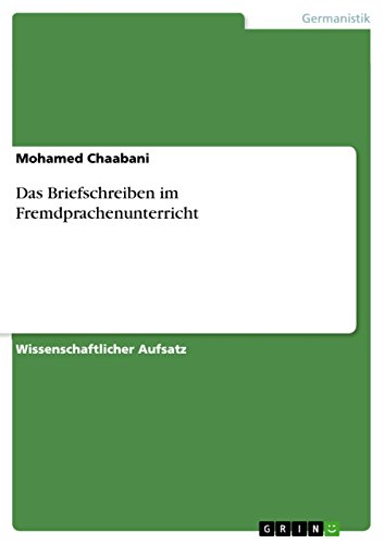 Das Briefschreiben im Fremdprachenunterricht (German Edition)
