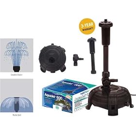 PUMP AQUAJET 1500 GPH WITH FOUNTAIN HEAD
