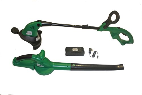 Turbo Garden TGP-LPCP-8 21.6 Volt Lithium Ion Cordless Electric String Trimmer And Blower Combo Kit With One Battery