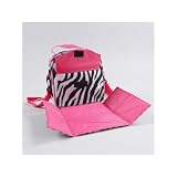 Rachel Placemat Lunch Bag in Zebra / Hot Pink Trim and Liner