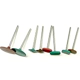 JINTONG ゴム砥石 2.35mmシャンク コーン ヘッド セラミック 研磨 マウント8個入り