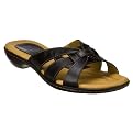 Women's Merona® Ethelyn Flat Leather Sandals - Black