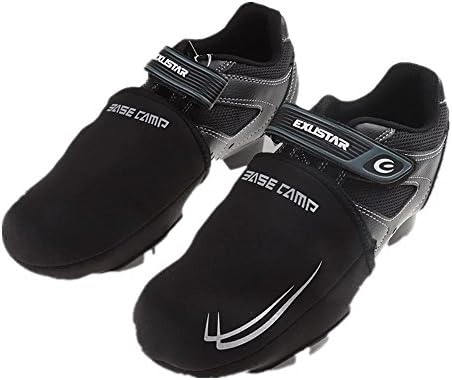 Tinkedy Cycling Shoe Covers Short Toe Cover for Road or Mountain Bike Shoes Winter Cycling B