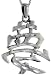 Sterling Silver Chinese Character for DREAM Pendant, 1 9/16 in. (40mm) tall
