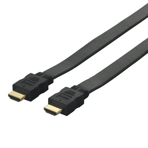 BUFFALO HDMIケーブル Ver1.4準拠 フラットモデル 2.0m ブラック BSHD2220BK