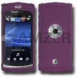 New Amzer durable premium Silicone Skin Jelly Case - Purple For Sony Ericsson Vivaz U5