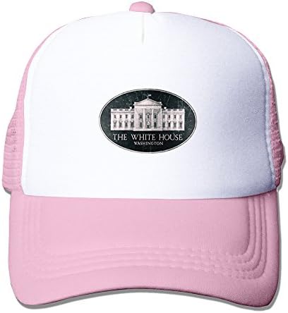 Unisex US White House Mesh Ajustable Snapback Baseball Cap Pink