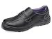 Abs321 Ladies Black Leather Slip On Shoe With Steel Toe Cap Size 3 Pair