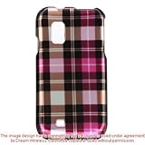 Premium Design Crystal Snap-on Case Cover for Samsung Fascinate - Pink Plai ....
