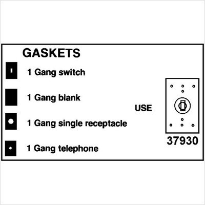 1 Gang Single Receptacle Gasket