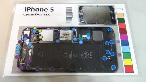 Set iPhone 5G and iPhone 4S 4GS Magnetic Screw Chart Mat lcd screen repair tool