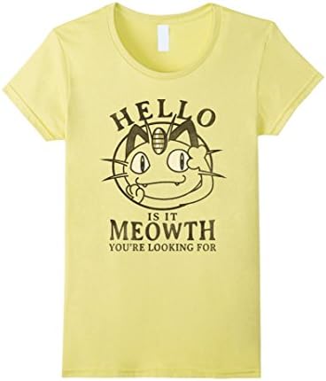 Women's Hello Is It Meowth You're Looking For XL Lemon