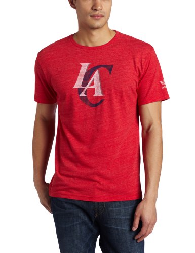 NBA Los Angeles Clippers Better Logo Tri Blend Tee (Red, Large)