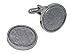  JJ Weston silver plated cufflinks set with genuine Italian Lire coins with presentation box. Made in the USA