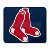 Boston Red Sox Rectangular Mouse Pad - 9.25 x 7.75 Mouse Mat - Deluxe Mousepad