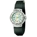 Kahuna K1C-1001B Montre Enfant avec Cadran Argent et Sangle Velcro Noir