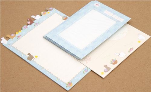 Imagen 3 de Bonito juego de cartas con una alpaca, una lama, de San-X