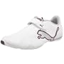 PUMA Women's Jiyu V Sneaker,White/Gray/Vlt/Hortensia,9.5 B