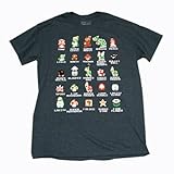 スーパーマリオ キャラ＆アイテム　Ｔシャツ Mサイズ ［並行輸入品］