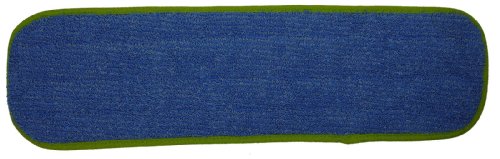 Industrial and Commercial Microfiber Damp Mop Pad (18 In. Border, Green)