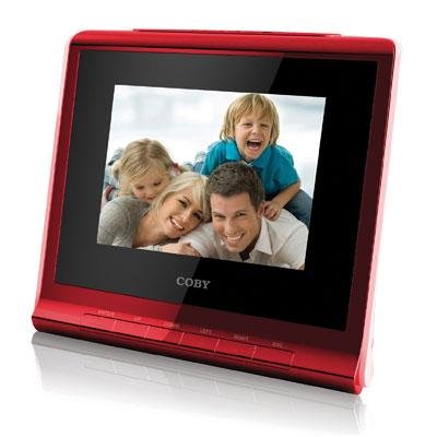 New-3.5 Photo Album Alarm Clock - DP356RED