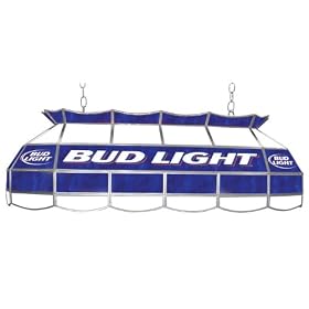 Bud Light 40 inch Stained Glass Pool Table Light