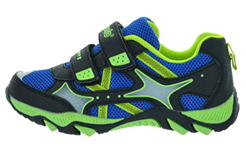 DREAM PAIRS Boy's Double Velcro Straps/Lace Up Running Casual Sneakers Shoes
