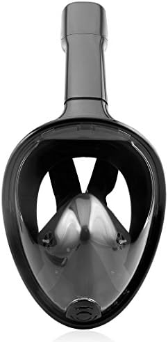 Mcoley 180 Degree Diving mask for Action Camera etc Water Sports (black)