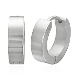 Creolen Ohrringe Edelstahl Silber. Klapp Creolen althergebracht 4mm breit (2 Stck.) Erfahrungsbericht Creole