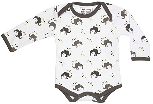 Organic Baby Clothing Long Sleeve Onesies GOTS Certified Cotton Various Colors