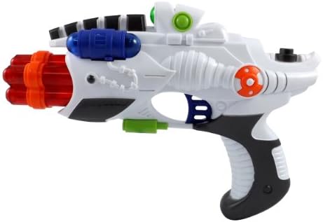 Laser Space Patrol Pistol Gun Toy for Kids with Lights & Sounds