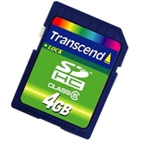 Transcend 4 GB Class 6 SDHC Flash Memory Card TS4GSDHC6E by 